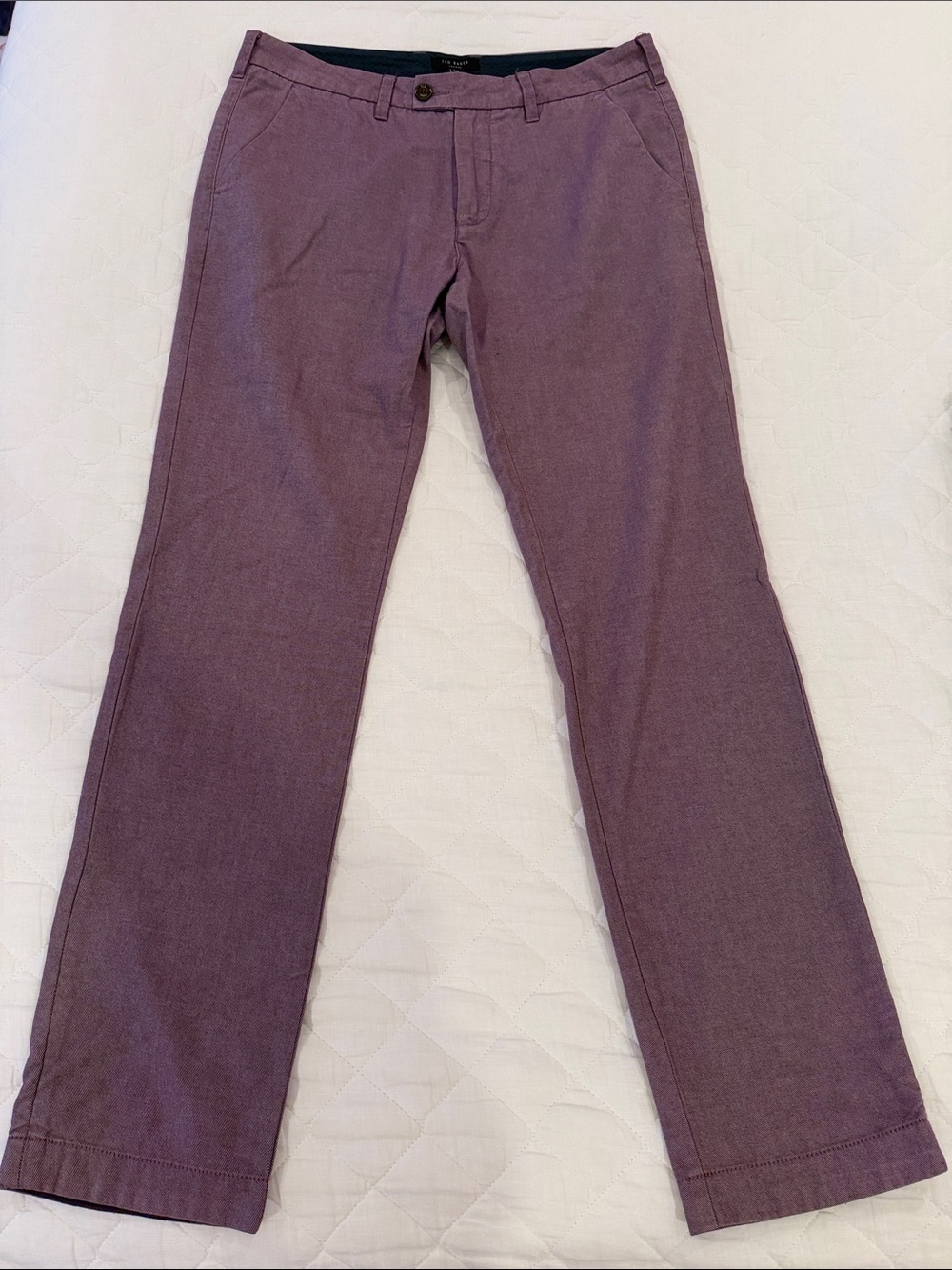 Ted Baker Men's Plum Purple Chinos